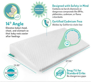 Crib Baby Wedge Pillow - Memory Foam