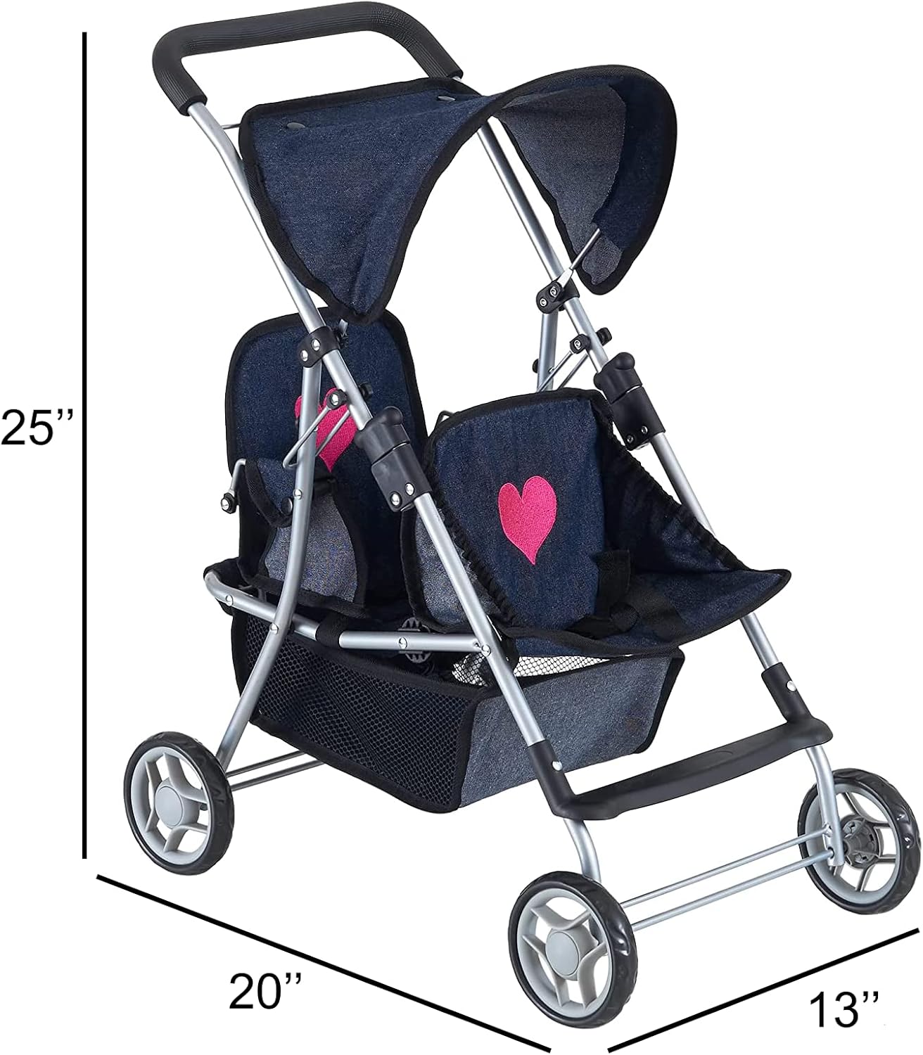 My First Doll Stroller Denim for Baby Doll