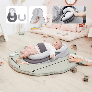 Cosydream+ Crib Wedge by BABYMOOV - light grey