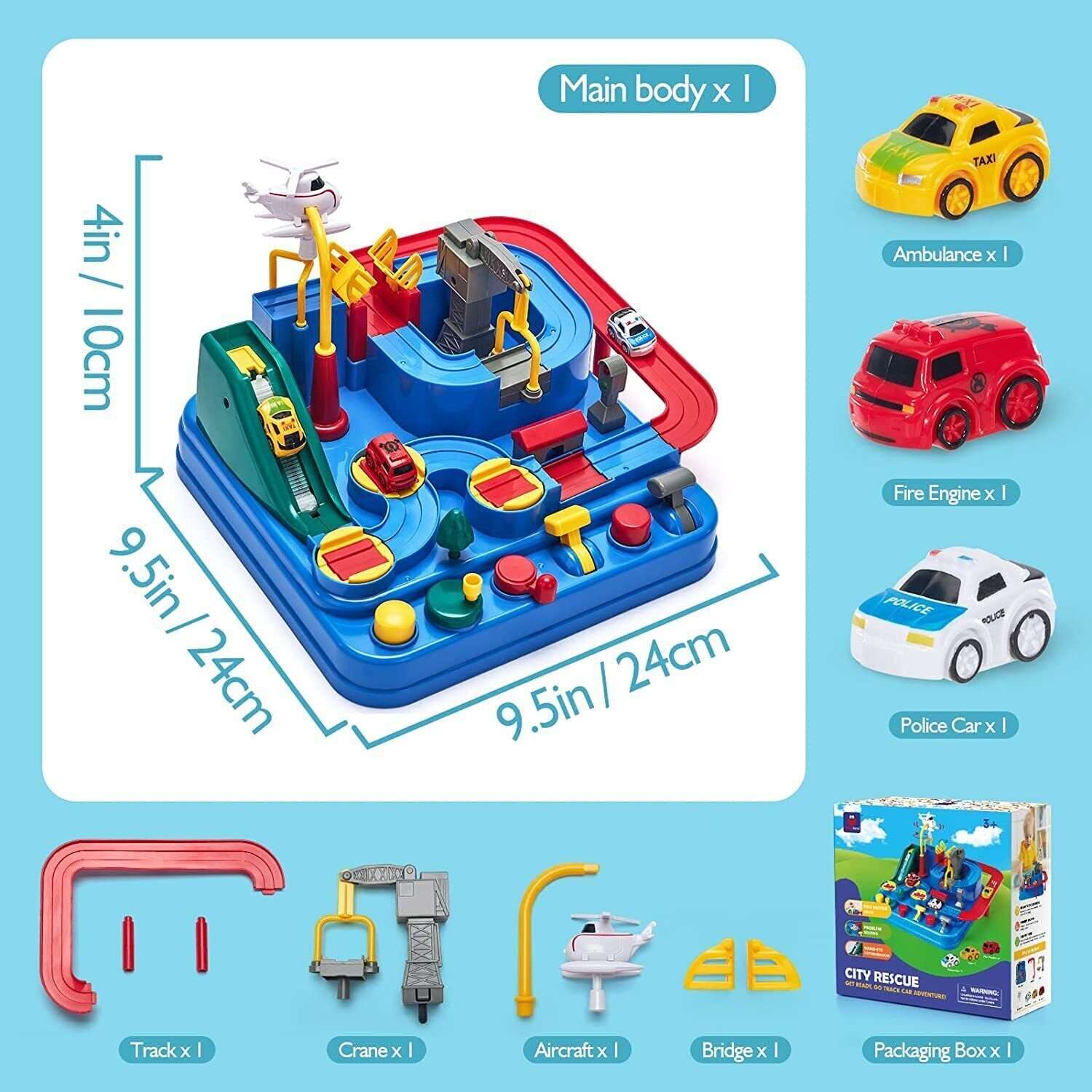 Kid's Car Toys: Mechanical Parking Lot Adventure for Education